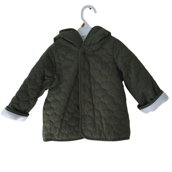 NWT First Impressions Baby Boy Hooded Fleece Lined Jacket Coat 18 Months - Picture 4 of 8